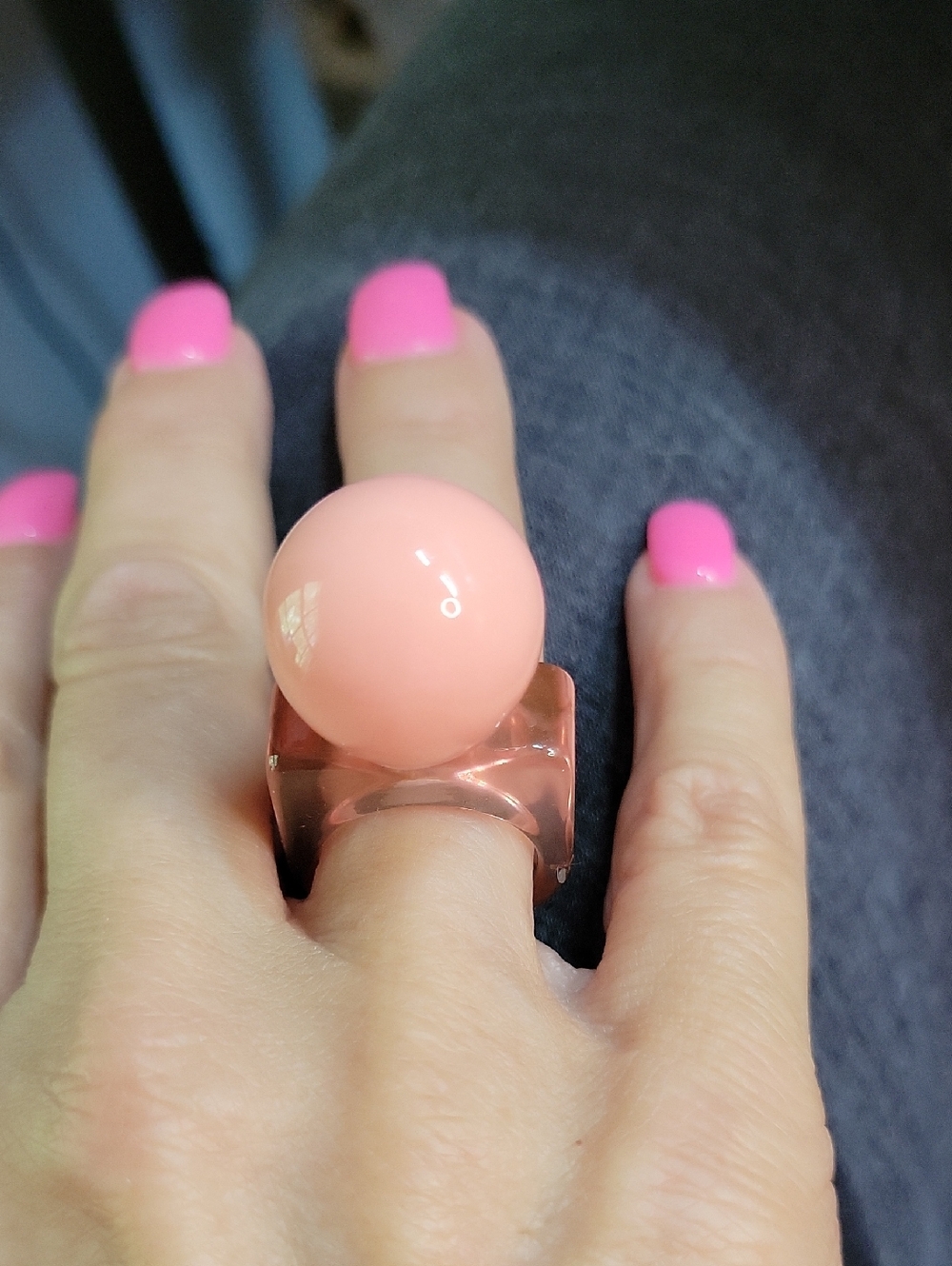 Funky Chunky Gumball Fashion Ring, Choice Of Color - Picture 3 of 8